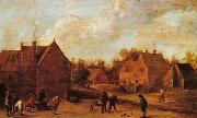 David Teniers the Younger Village scene France oil painting artist